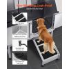 Stainless Steel Dog Washing Station, 50 inch Pet Grooming Tub w/ Ramp, PE Water Filter Board