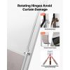 Dog Door for Sliding Glass Door, 91 to 96 in Adjustable Height, Aluminum Alloy Frame with Metal Rotating Hinges, Lock Design, 13 5/8 x 23 5/8 in Flap