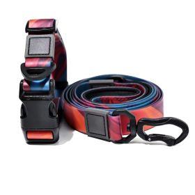 Heat Transfer Printing PVC Coated Rubberized Waterproof Traction Rope Set (Option: Red-25mm)